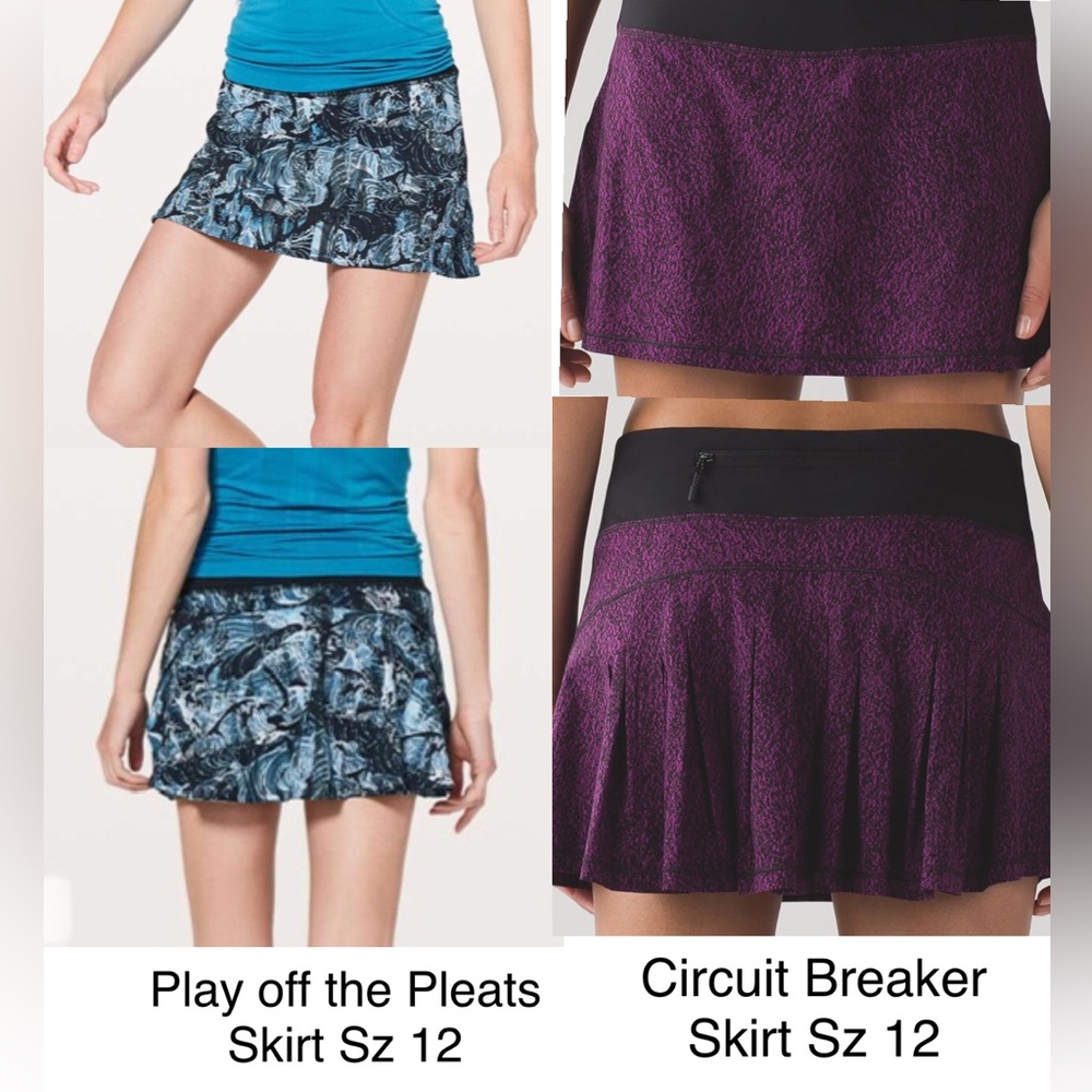 Lululemon Size 12 Bundle of 2 Skirts  Circuit Breaker and Play Off the Pleats